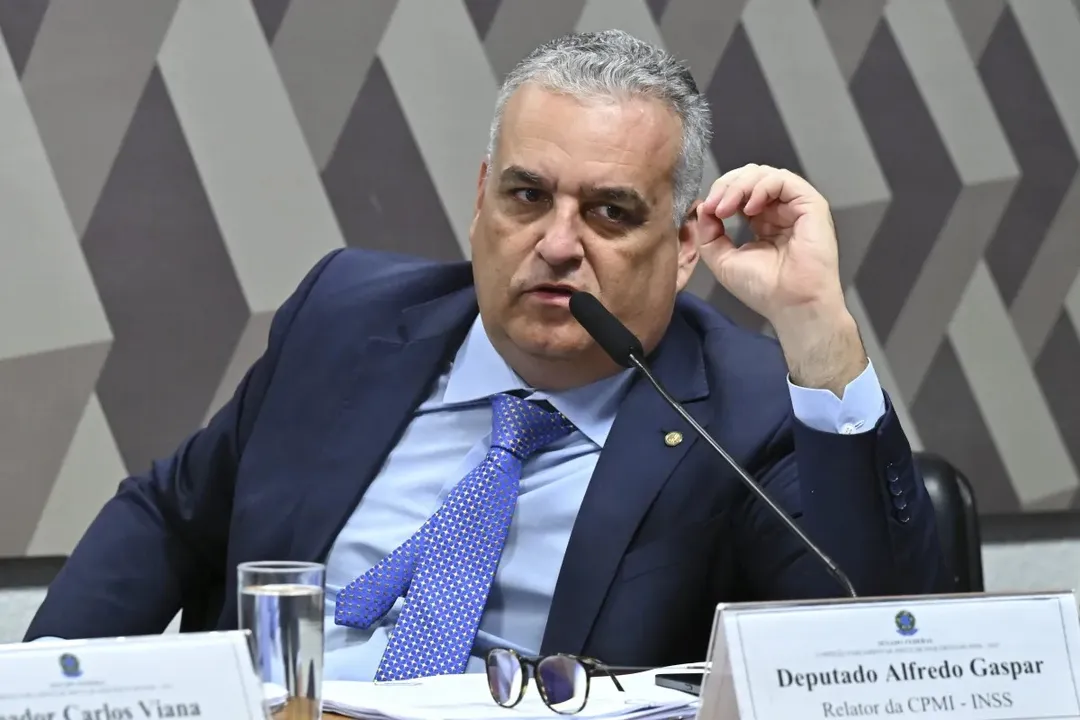 O relator da CPMI do INSS,  deputado federal Alfredo Gaspar (União Brasil-AL)