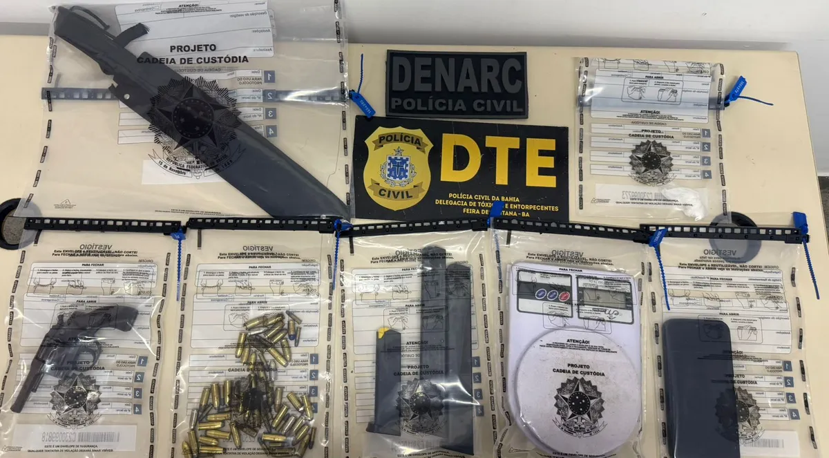 Material apreendido na Operação Eixo Central