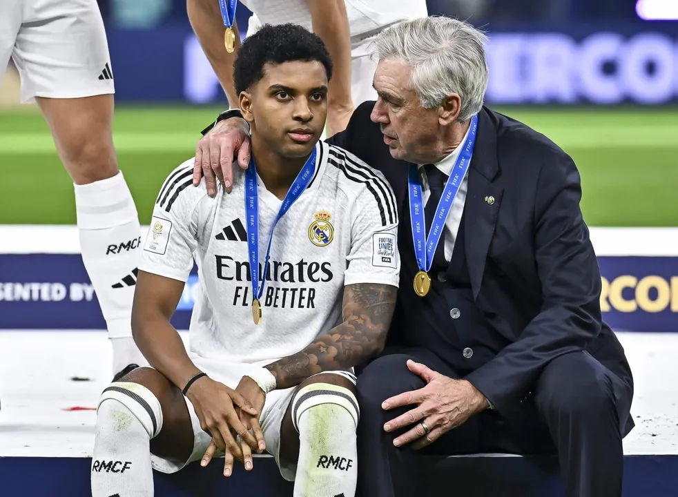 Rodrygo e Ancelotti