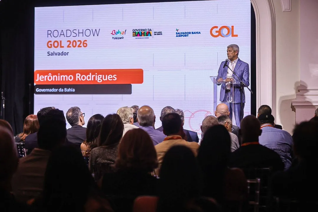 Jerônimo participou do lançamento  do segundo centro de conexões (HUB) da Gol Linhas Aéreas.