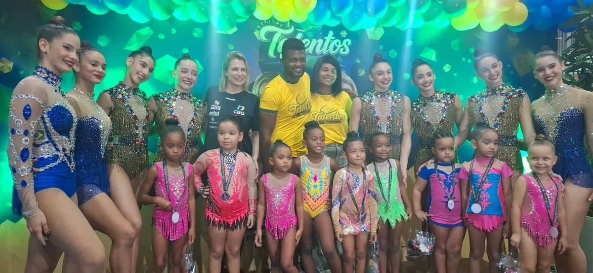 Seleção Brasileira de Ginástica Rítmica no Festival Talentos da Terra