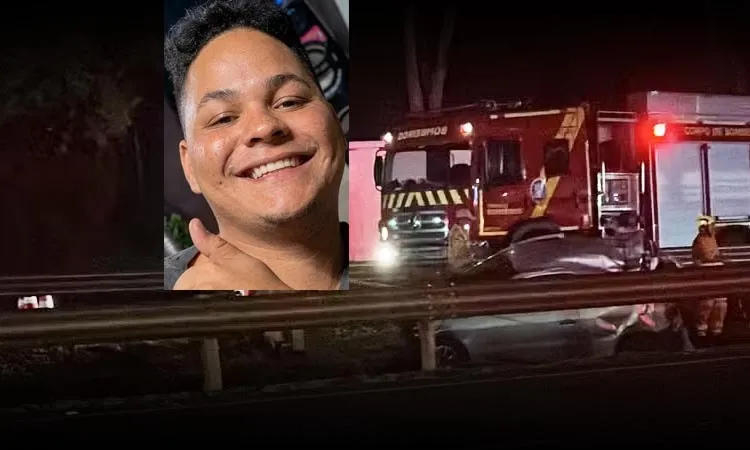 Natan estava no carro que capotou