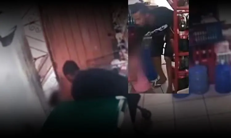 O abuso contra a criança foi registrado por câmeras de segurança