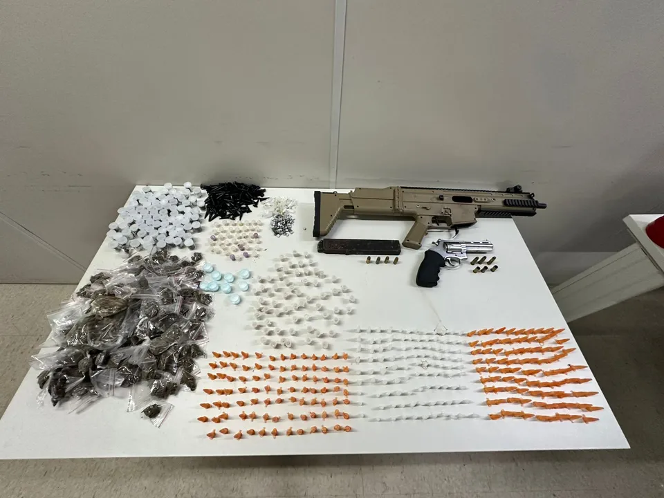 Materiais apreendidos na ação