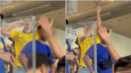 O torcedor argentino foi detido imediatamente e conduzido