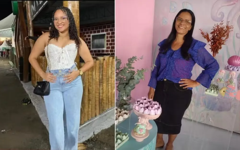 Danyele Jeniffer Ramos Santana, de 20 anos, e Janete Silva Oliveira, de 51 anos