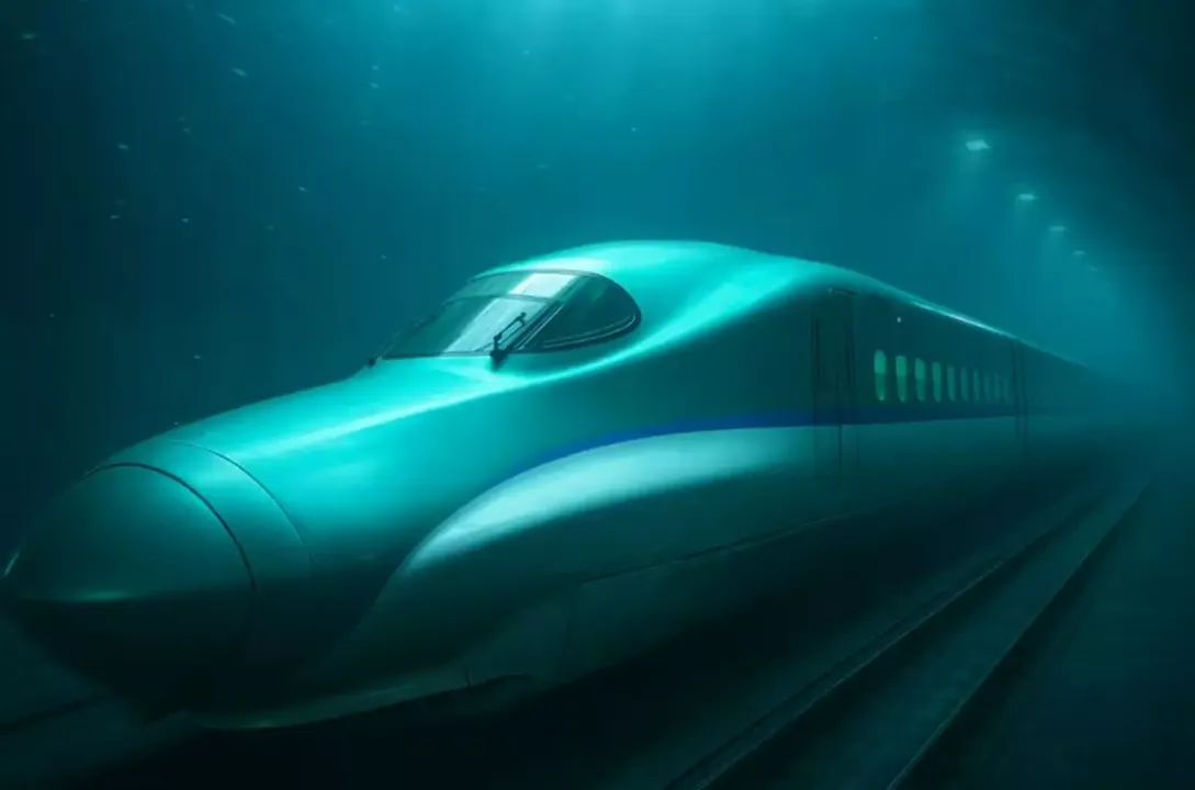 Novo trem-bala subaquático da China