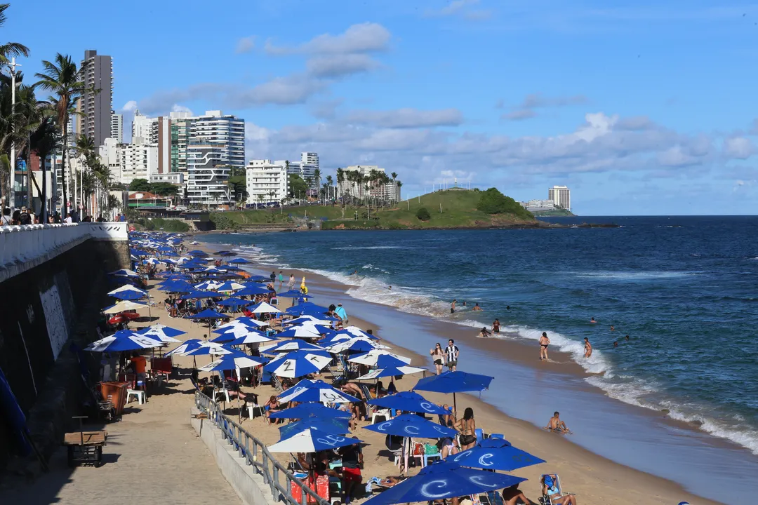 Praia do Farol da Barra está própria para banho