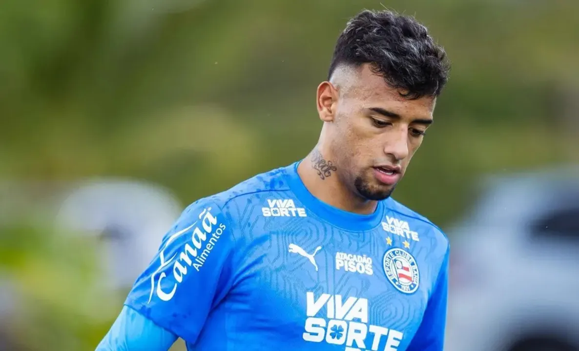 Luciano Rodríguez em campo pelo Bahia