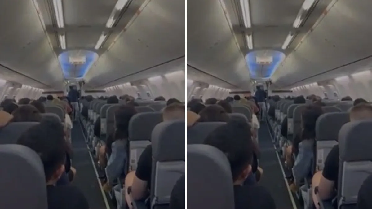 Davi Lacerda é hostilizado enquanto caminha em avião