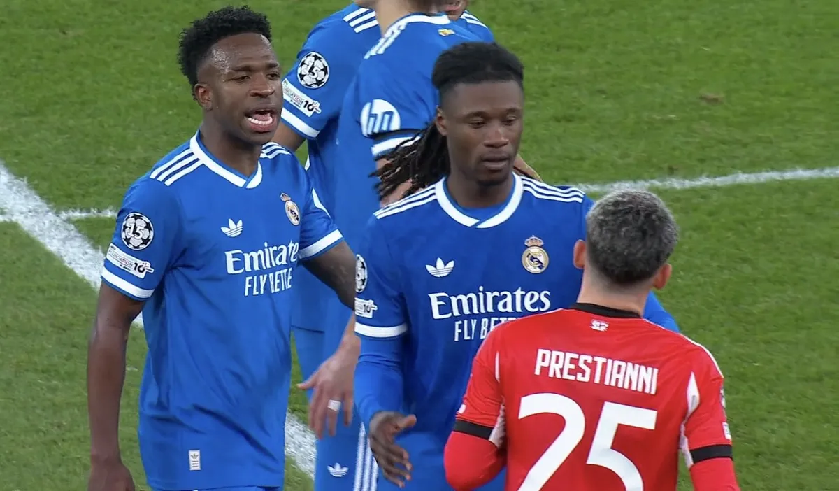 Vinicius Júnior em campo pelo Real Madrid