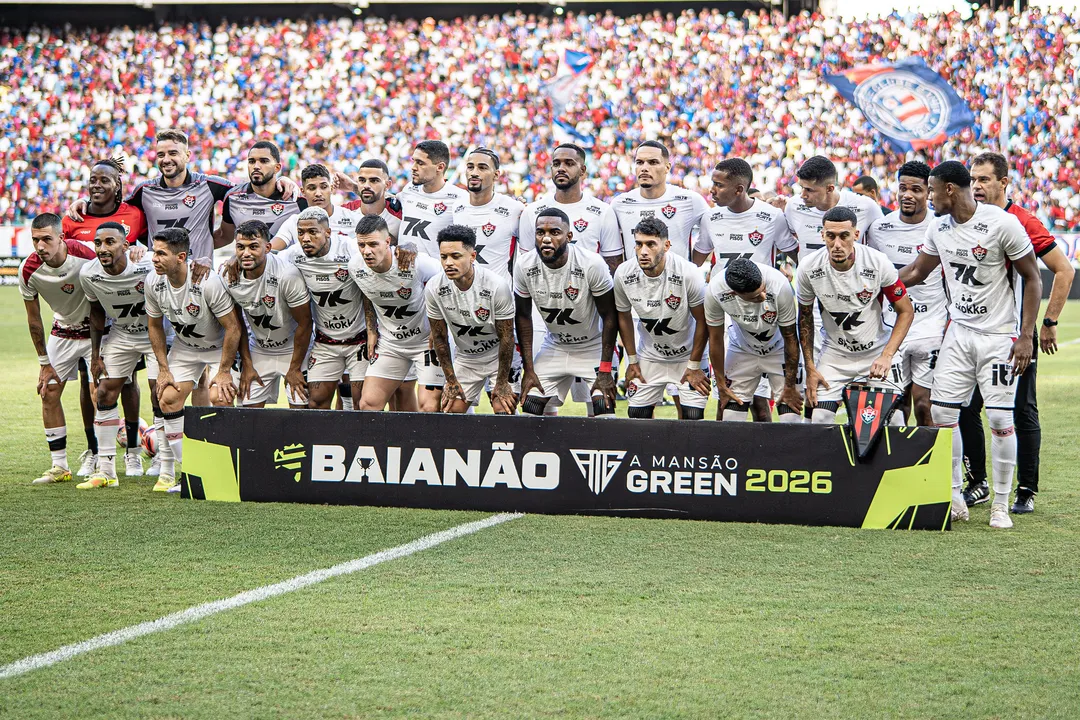 Time do Vitória na final do Baianão 2026
