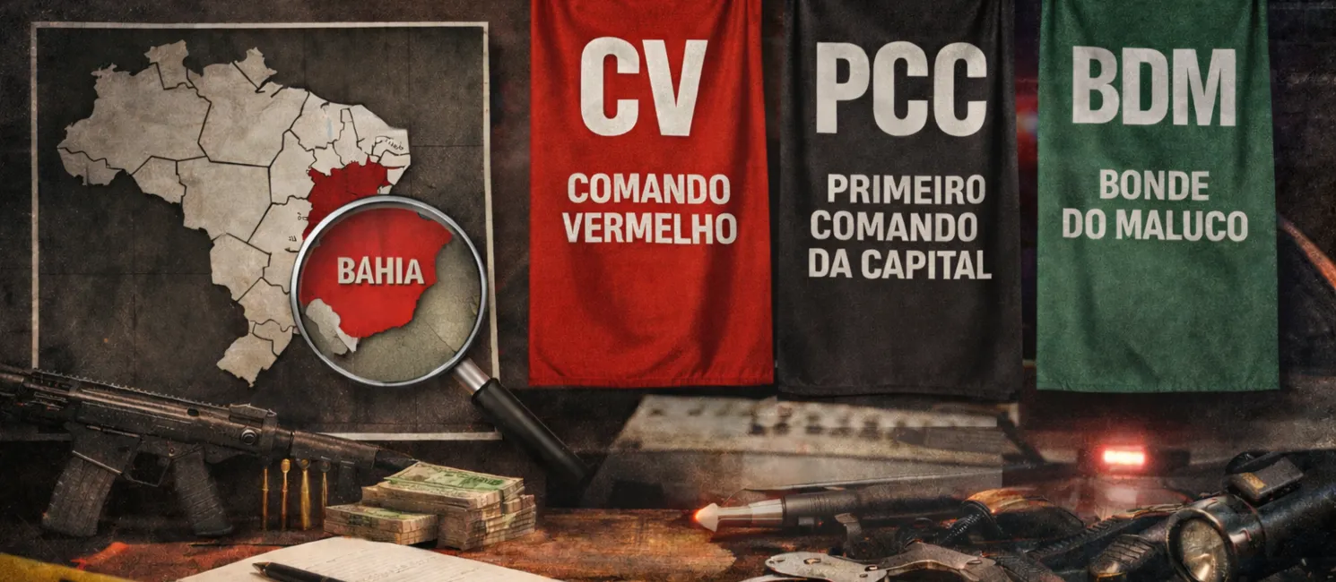 Apuração reúne nomes de chefes do CV, PCC e BDM alcançados dentro e fora da Bahia