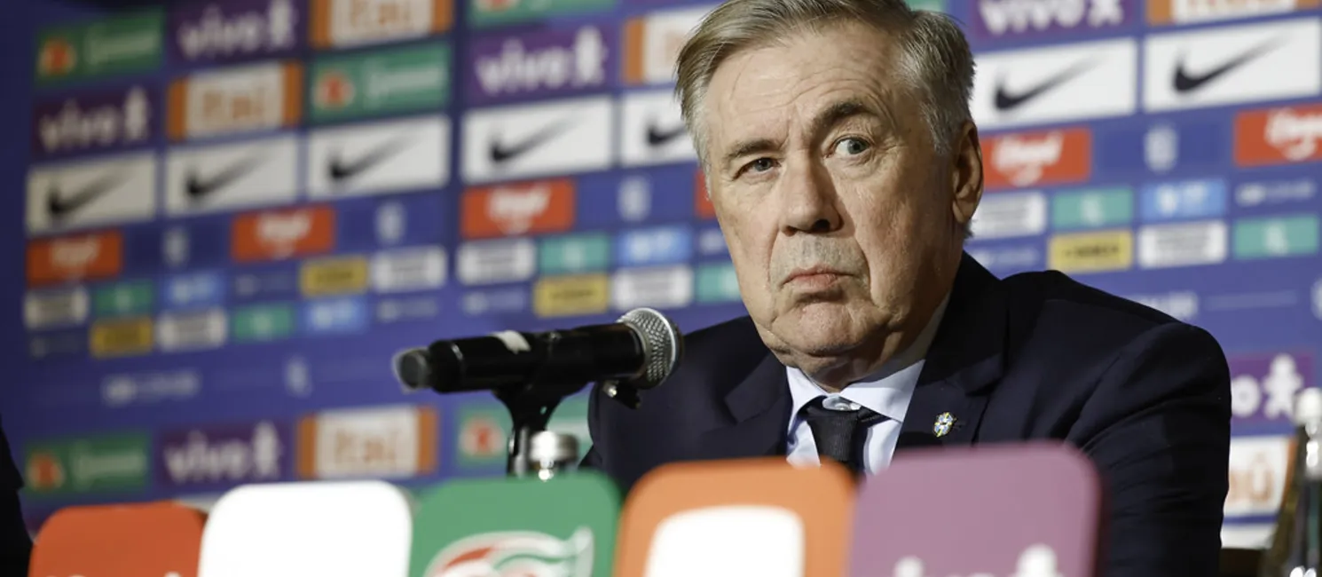 Carlo Ancelotti deixou Luciano Juba de fora