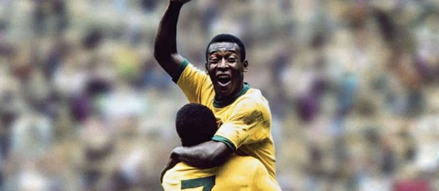 Pelé comemora o tricampeonato mundial