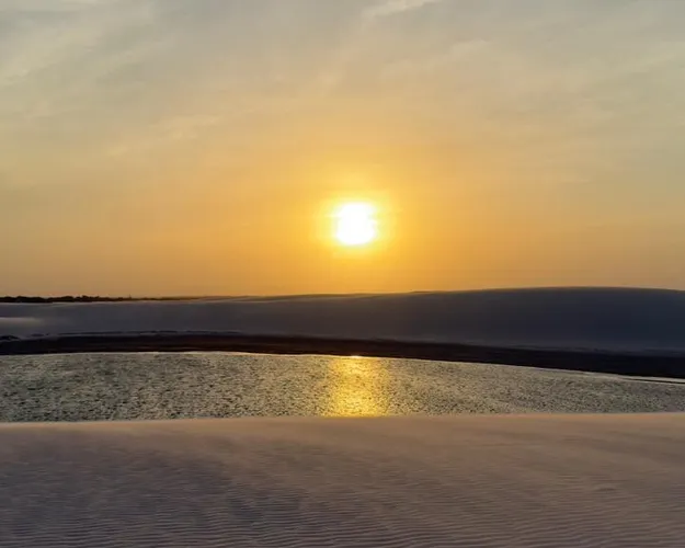 Pôr do sol em Santo Amaro no Maranhão