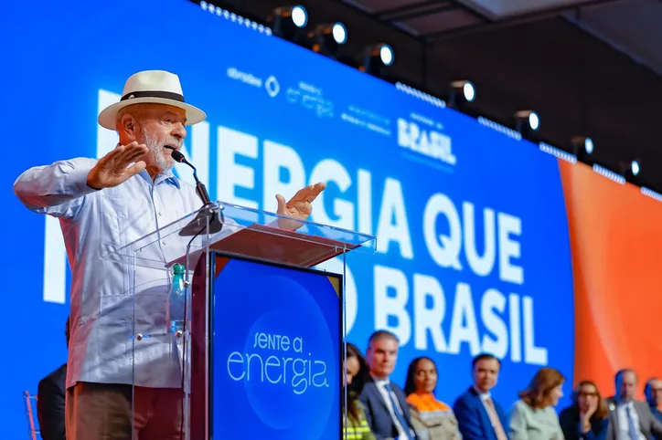Lula em discurso durante agenda presidencial
