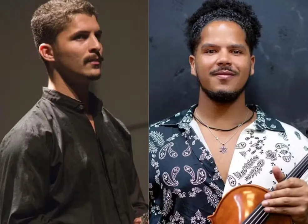 Lincoln Sena (flautista) e Láercio Souza (violista) são ex-músicos da Osba