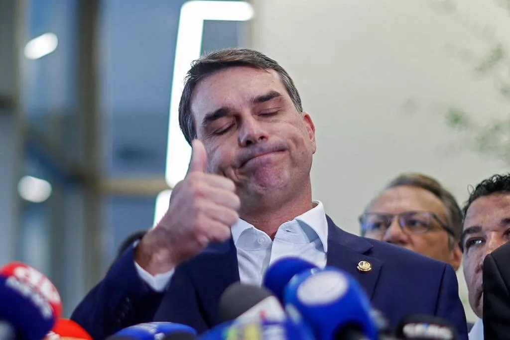 O senador Flávio Bolsonaro