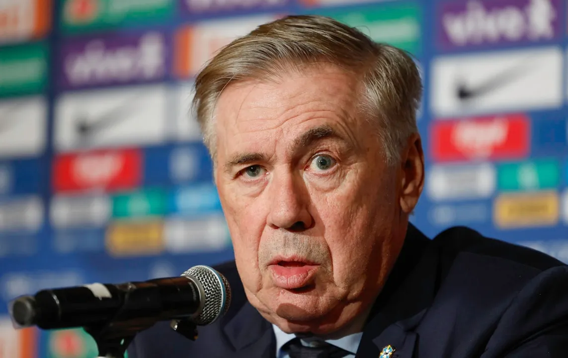 Carlo Ancelotti, técnico do Brasil