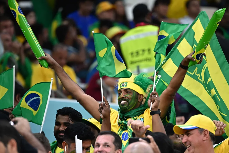 Torcida do Brasil no Estádio Lusail
