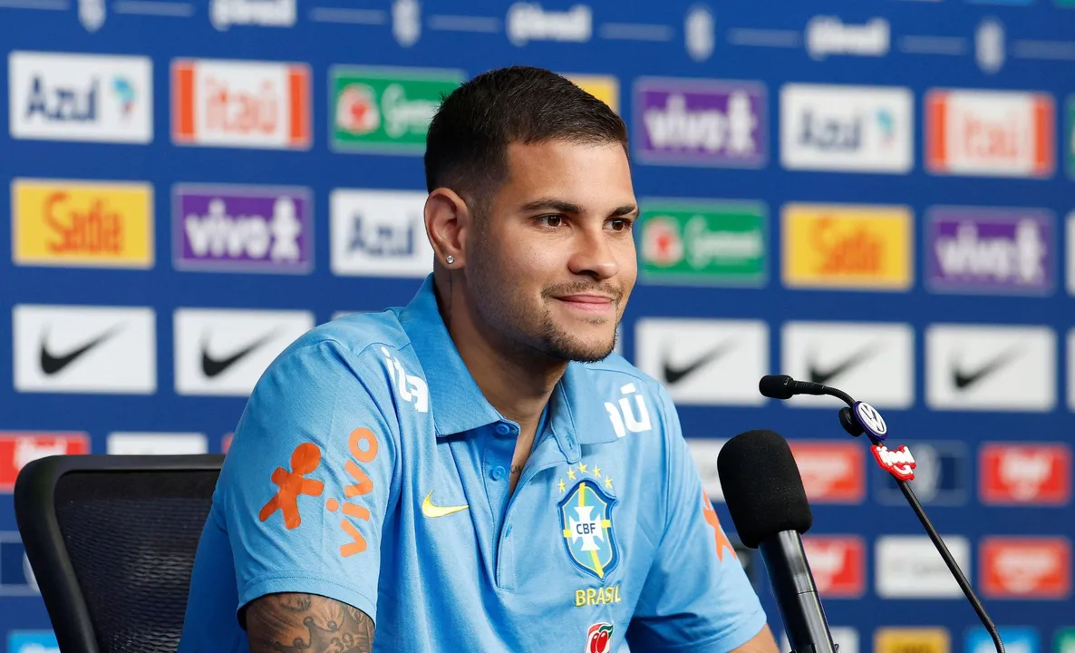 Bruno Guimarães, volante da Seleção Brasileira