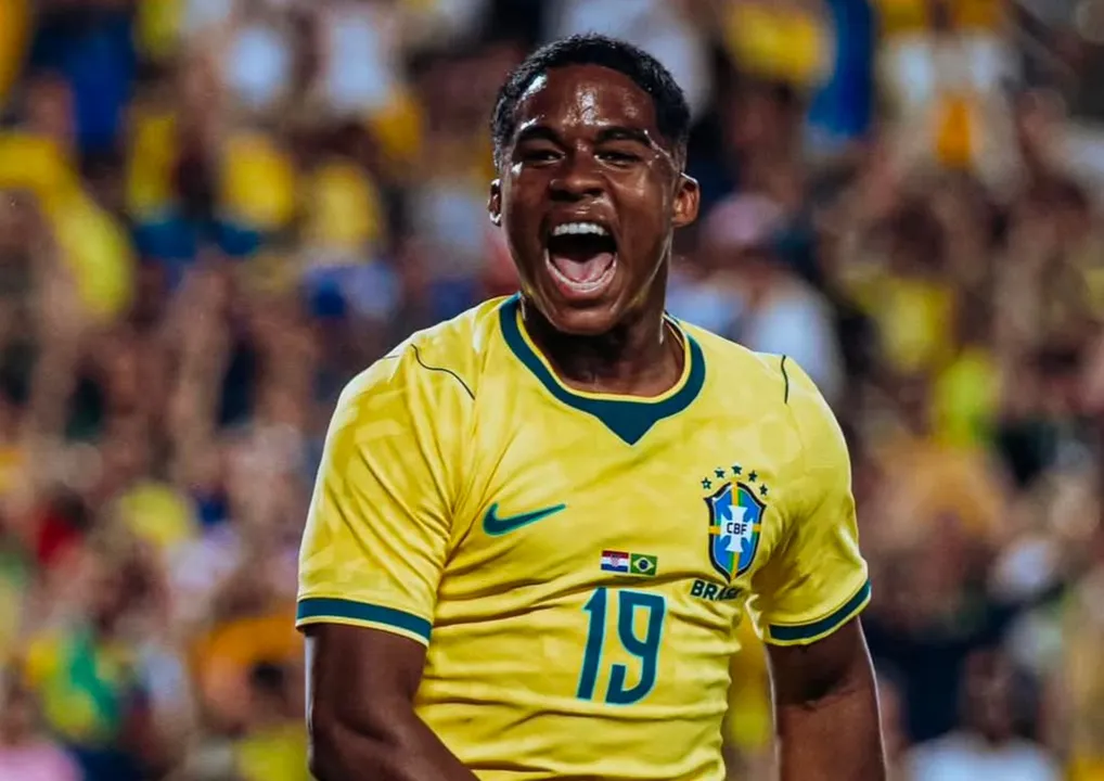 Endrick fez gol salvador do Brasil