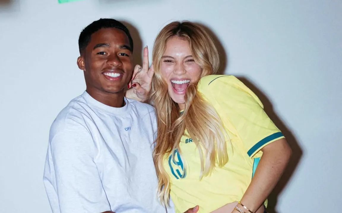 Endrick e Gabriely são casados desde 2024