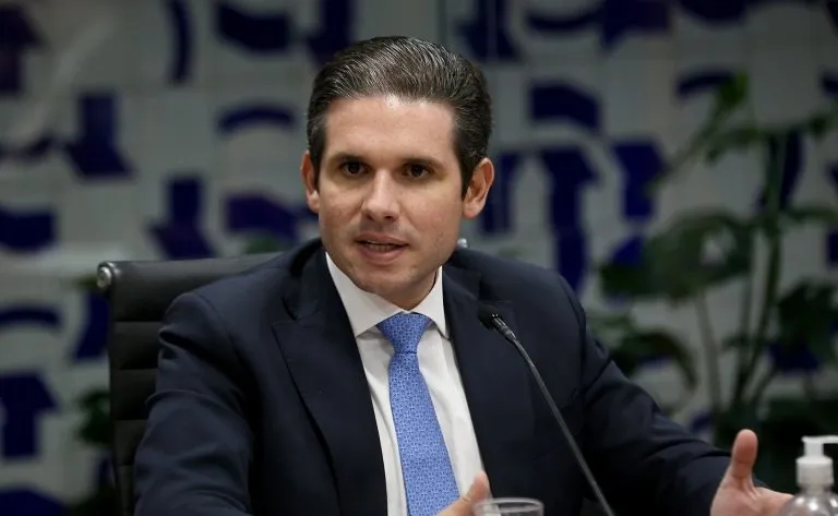 O presidente da Câmara, Hugo Motta