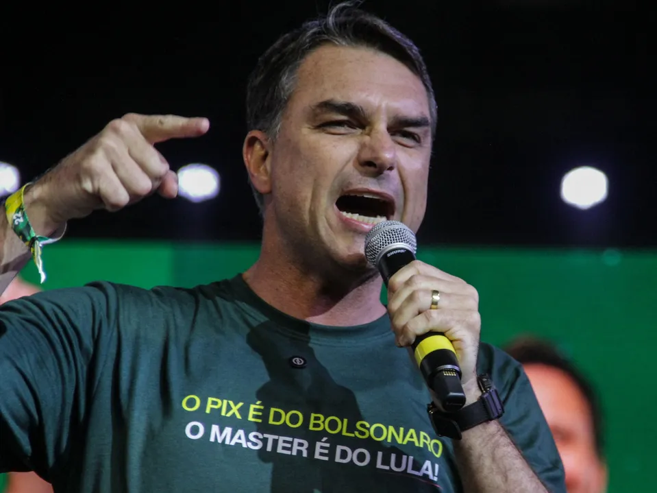 Flávio Bolsonaro, filho do ex-presidente Jair Bolsonaro e pré-candidato à Presidência