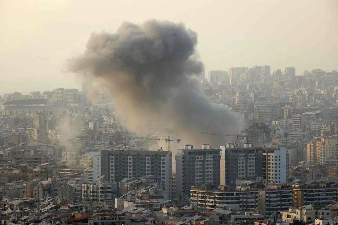 Ilustrativa explosão em Beirute
