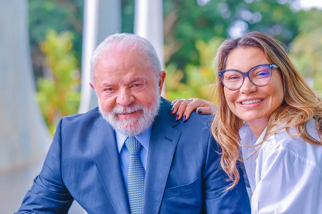 Presidente Lula e primeira-dama Janja