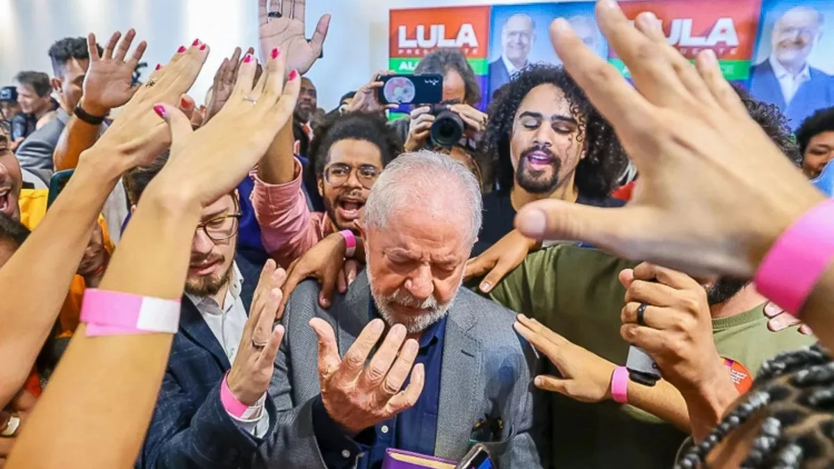 Presidente Lula durante encontro com evangélicos