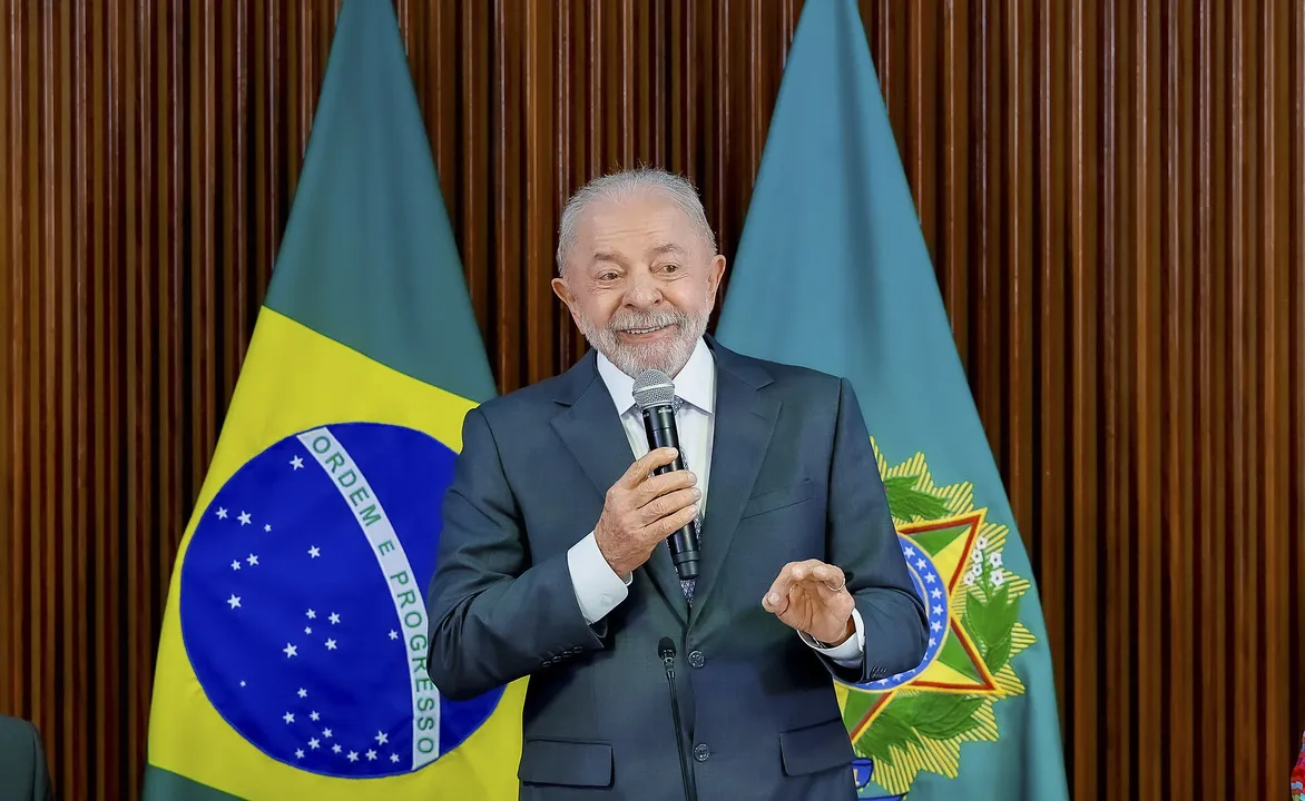 Presidente Lula (PT) durante discurso