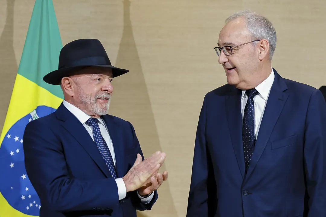 Lula durante Reunião bilateral com Guy Parmelin
