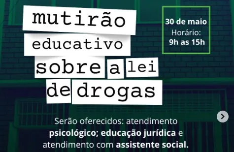 Mutirão acontece das 9h às 18h, deste sábado, 30