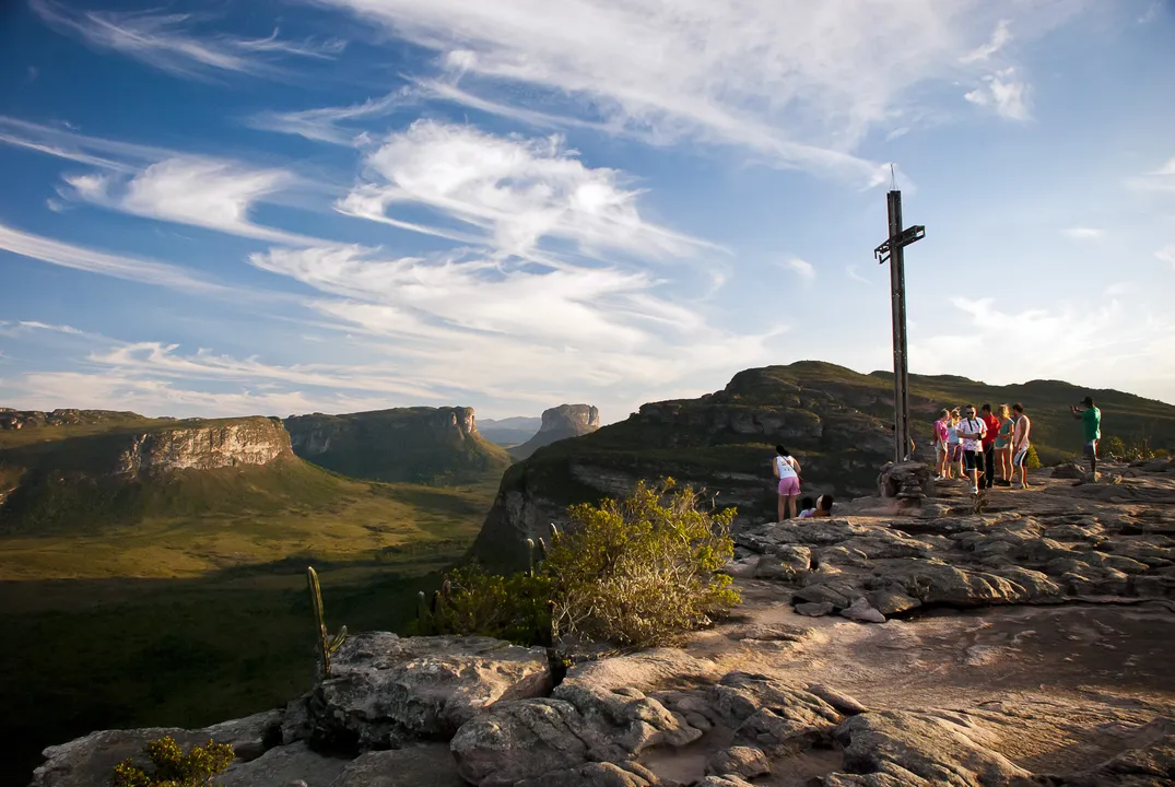 Morro do Pai Inácio, no município de Palmeiras, na Chapada Diamantina