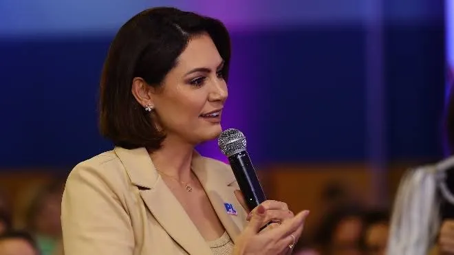 A ex-primeira-dama Michelle Bolsonaro