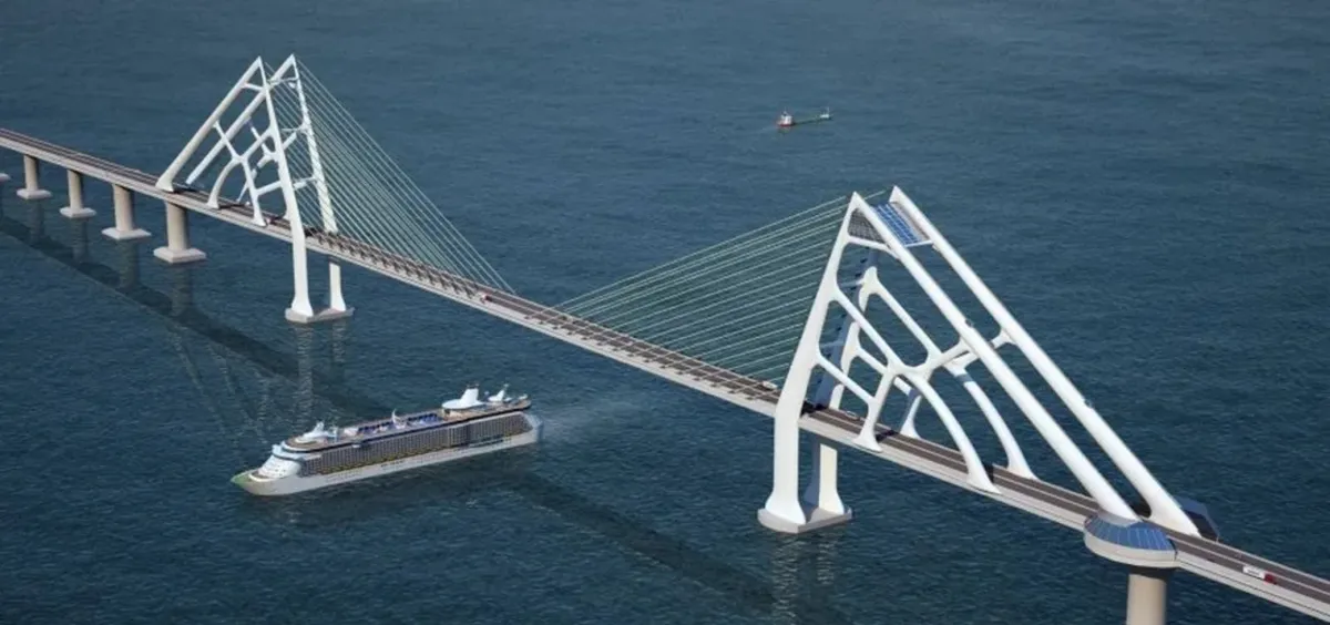 Projeto da ponte Salvador-Itaparica
