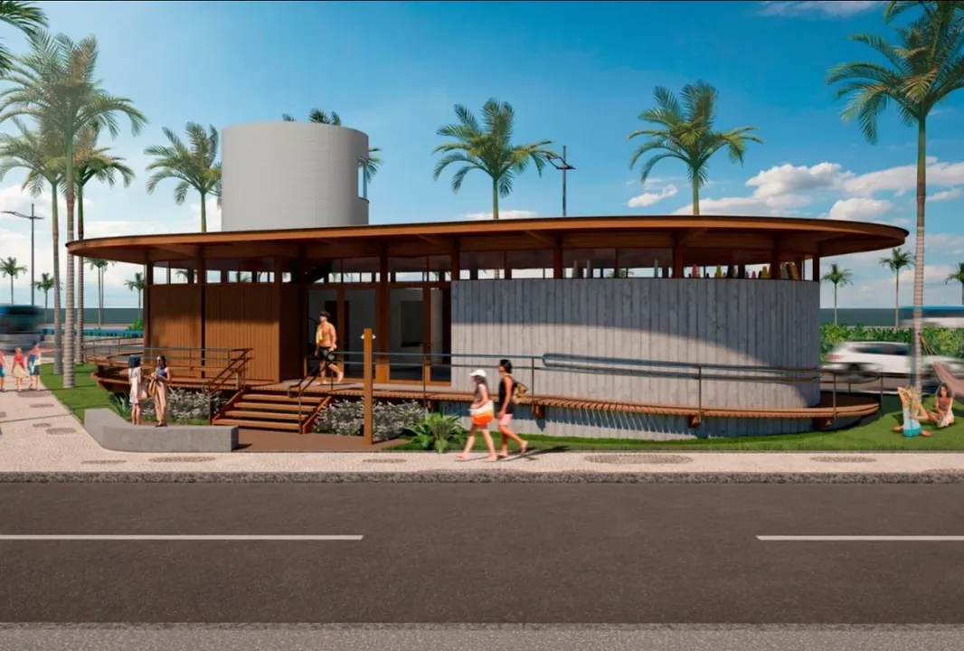 Imagem de divulgação do projeto de Clube de Surf