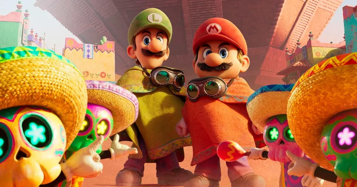 Cena do filme “Super Mario Galaxy: O Filme”