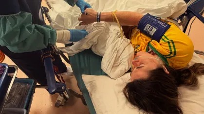 Atleta brasileira fratura o rosto e tem convulsão após acidente