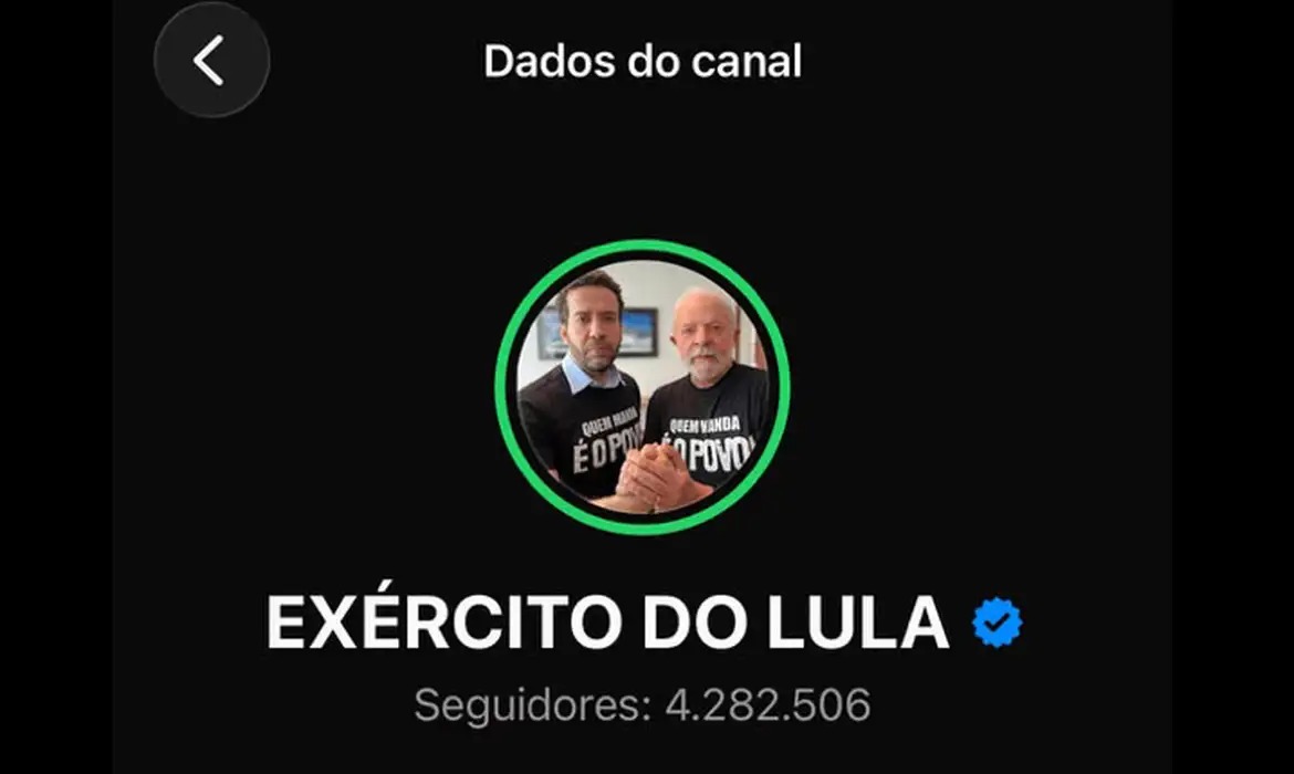 Com 4,3 milhões de inscritos, canal “Exército do Lula" volta ao ar