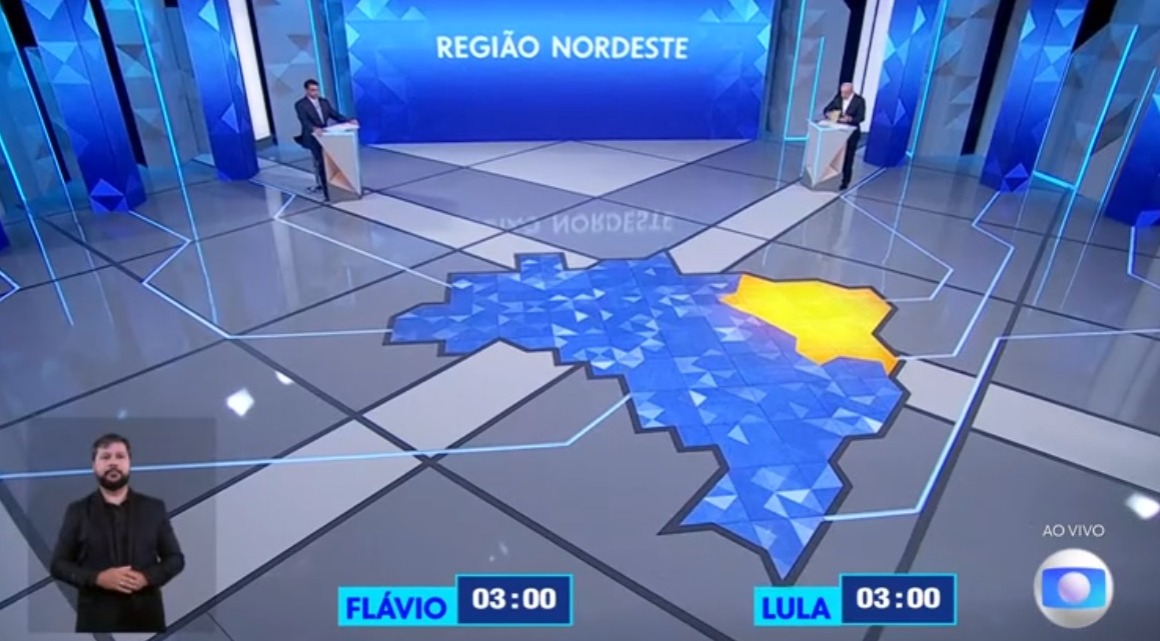 Debate da Globo: Lula relembra ações do governo federal no Nordeste
