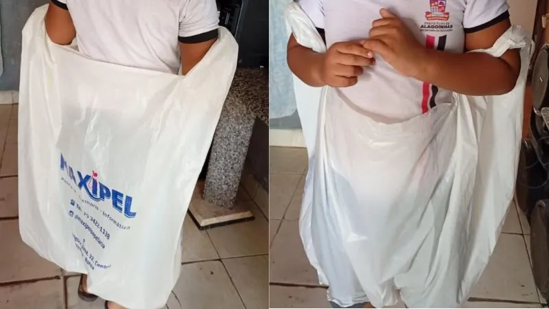 Estagiários são afastados após criança autista chegar em casa no saco plástico