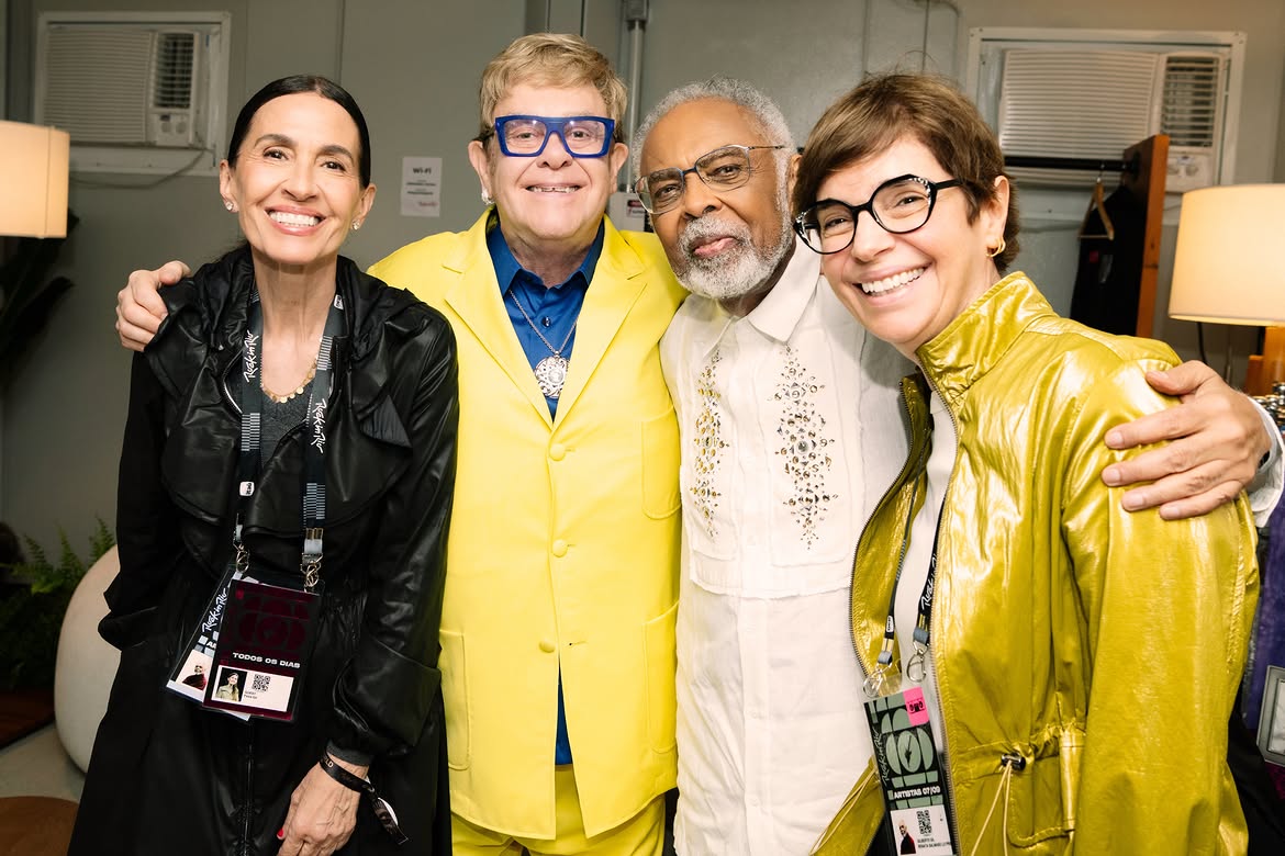 Gilberto Gil e Elton John se reencontram após 35 anos: "Lenda"