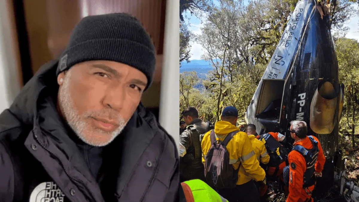 Caixa-preta não registrou voo de helicóptero que caiu com cantor Rick