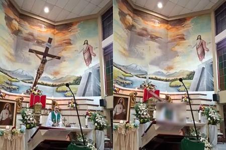 Padre morre atingido por cruz durante missa ao vivo no Equador