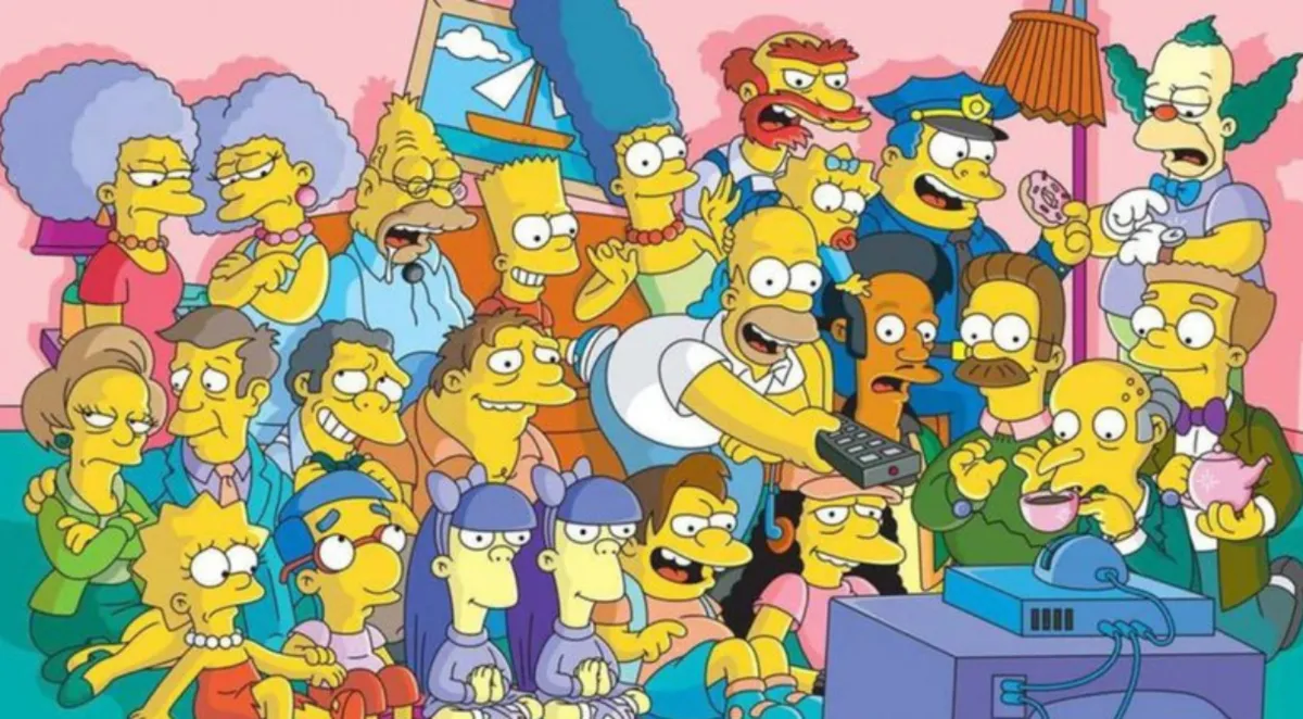 Os Simpsons acompanham a família disfuncional do título e  outras figuras da cidadezinha de Springfield