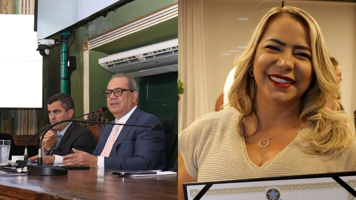 Presidente Carlos Muniz (PSDB) e vereadora Débora Santana (PDT)